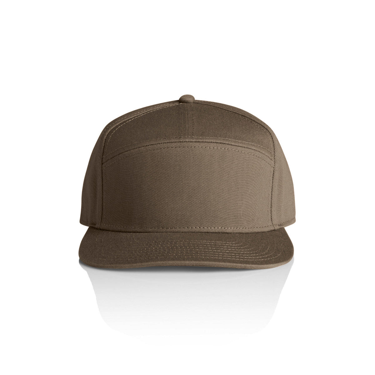 Stock 7-Panel Cap 1184 - Walnut
