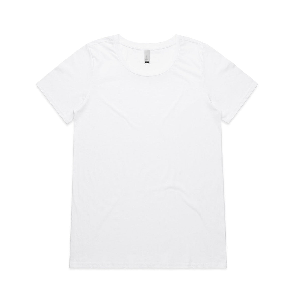 Wo's Shallow Scoop Tee 4011 - White