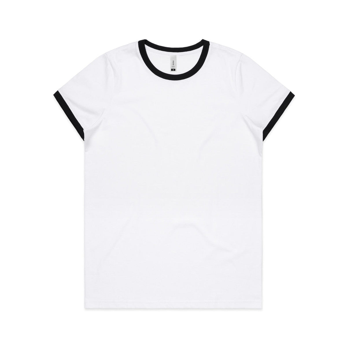 Wo's Maple Ringer Tee 4053 - White/Black