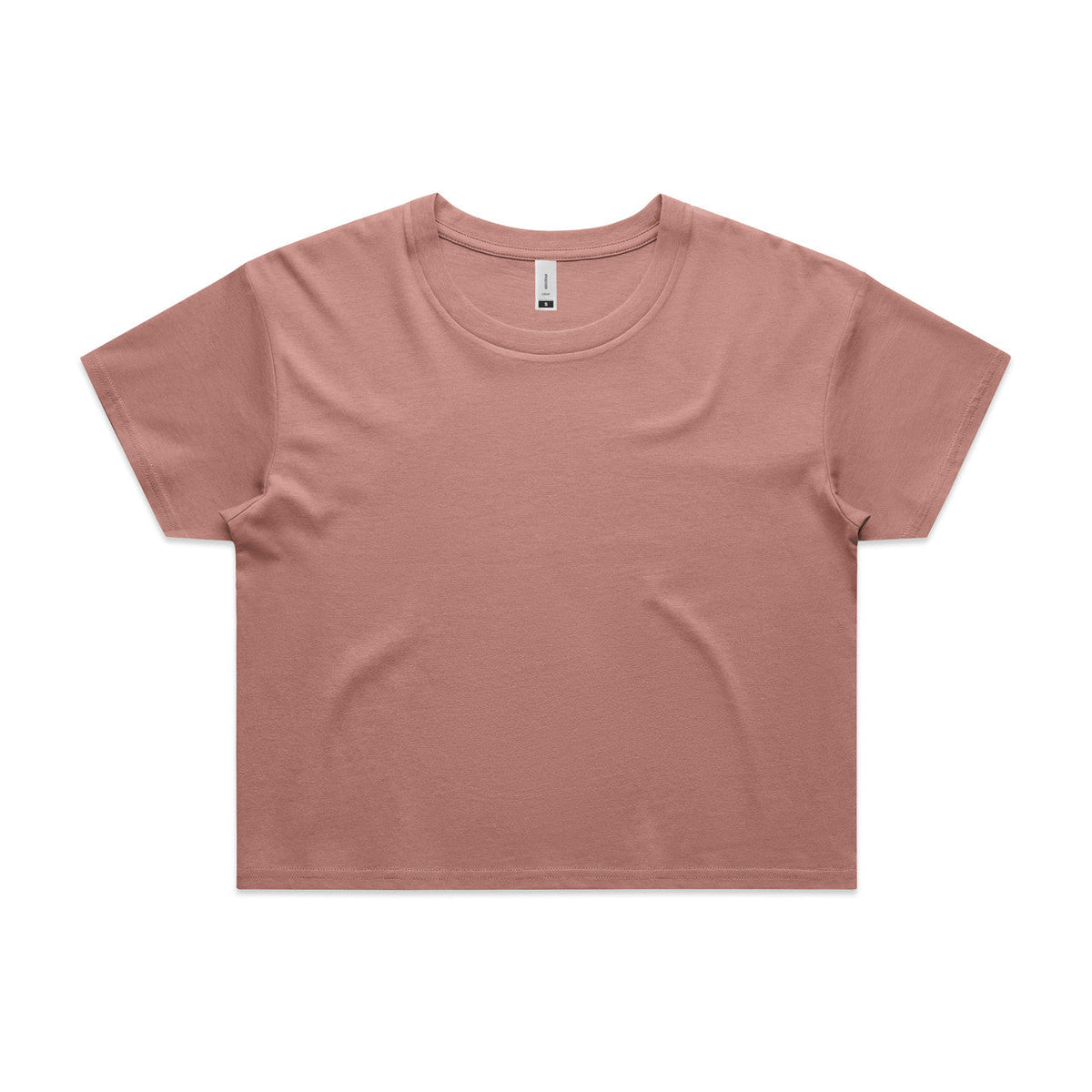 Wo's Crop Tee 4062 - Hazy Pink