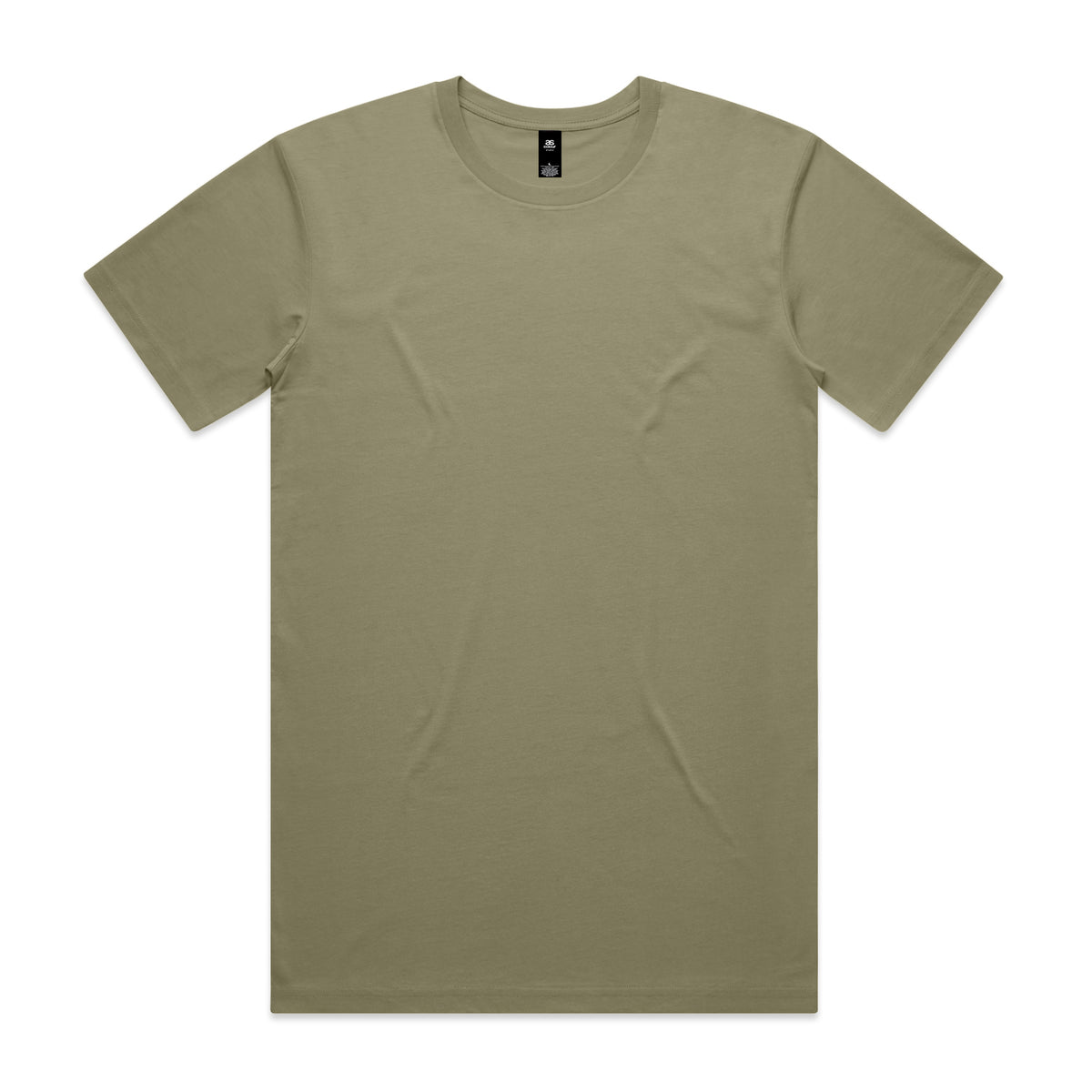 Olive green short-sleeved cotton crew neck Planett Staple Tee perfect for comfortable workwear and uniforms