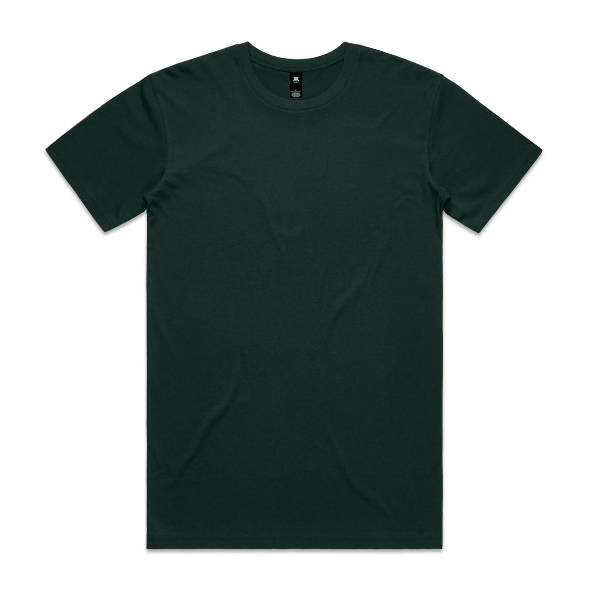 Dark green short-sleeved crew neck planett staple tee perfect for durable workwear and comfortable uniforms