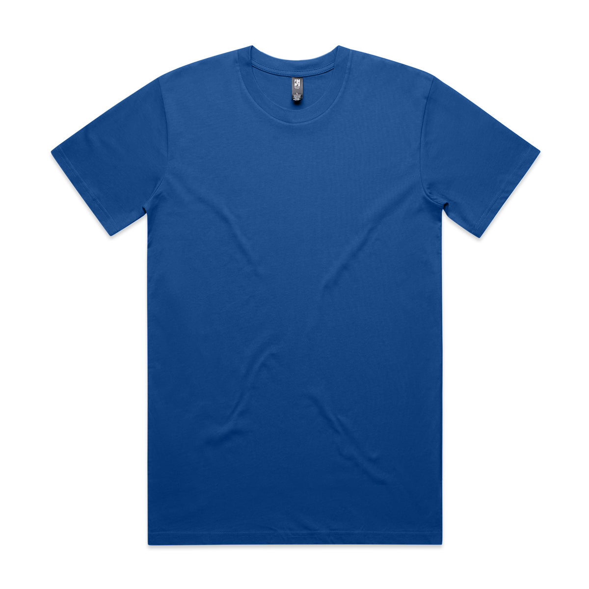Classic heavyweight solid royal blue short-sleeved crew neck t-shirt perfect for uniforms and workwear use
