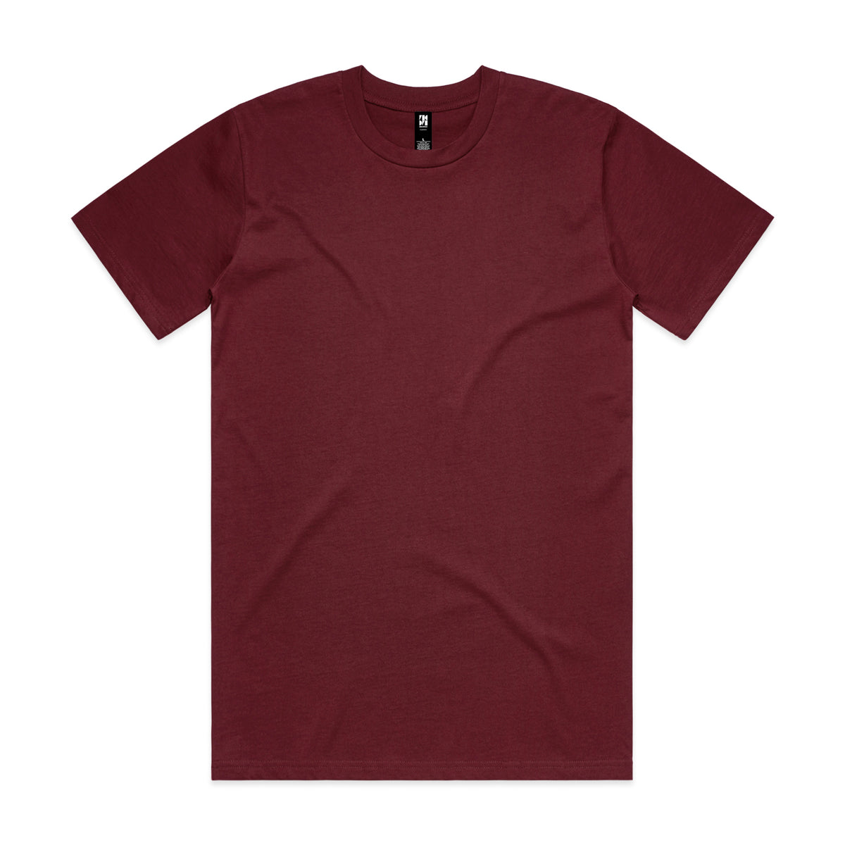 Classic heavyweight t-shirt in maroon soft cotton perfect for work uniforms and comfortable workwear uniforms