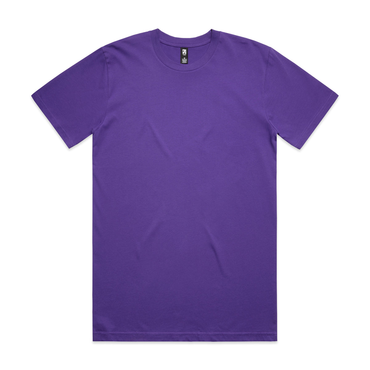 Purple classic heavyweight crew neck t shirt made of soft cotton fabric ideal for workwear and uniforms