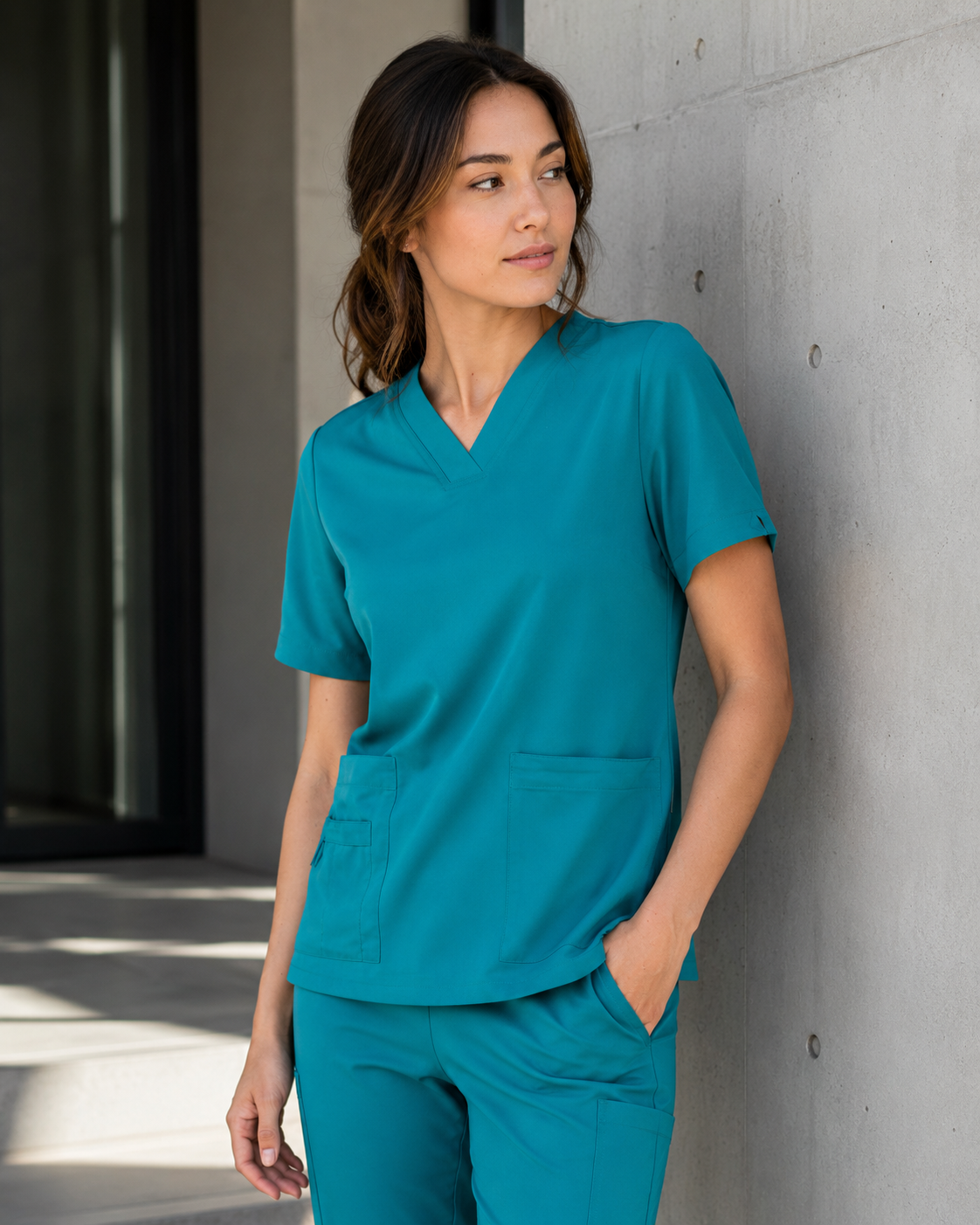 Avery Ladies V-Neck Scrub Top