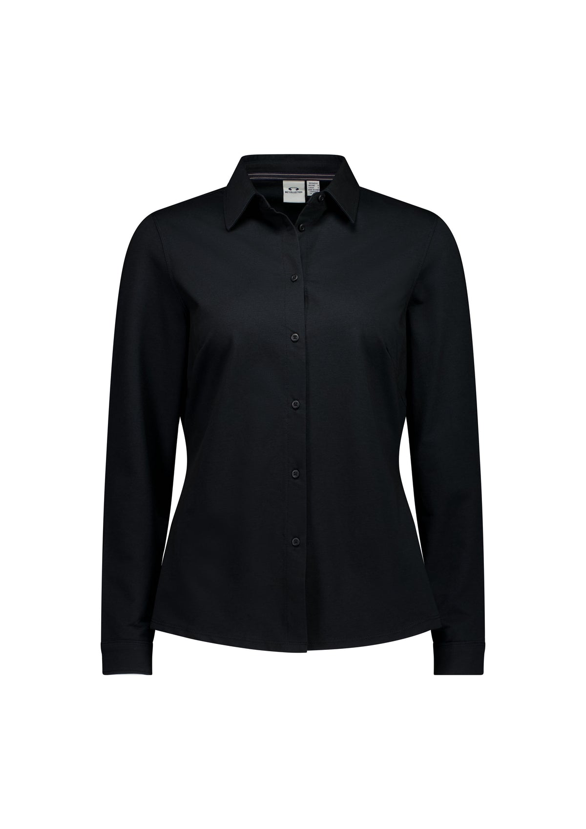 Biz Collection Womens Venture Long Sleeve Shirt BS2619LL in Black product view