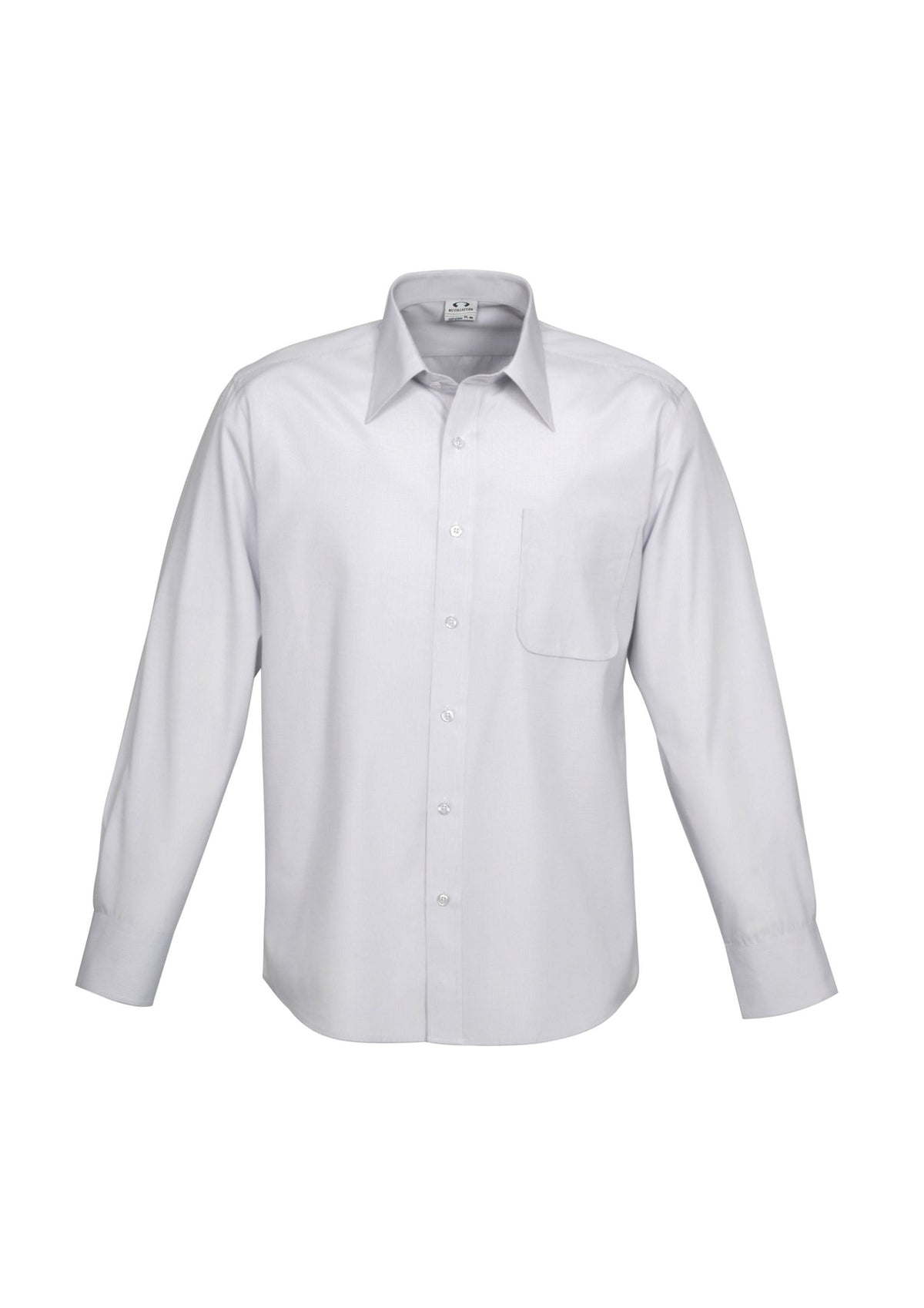 Biz Collection S29518 Ambassador LS Shirt in Silver Grey