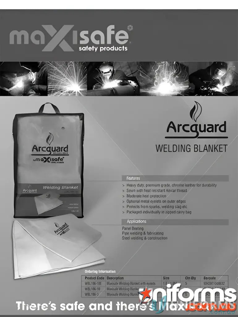ArcGuard Leather Welding Blanket for safety and heat resistance in welding jobs