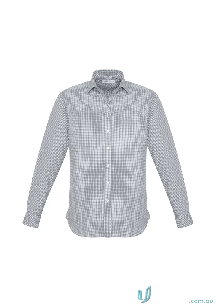 Gray ellison long sleeve mens business shirt Boronia LS Shirt for a sharp look