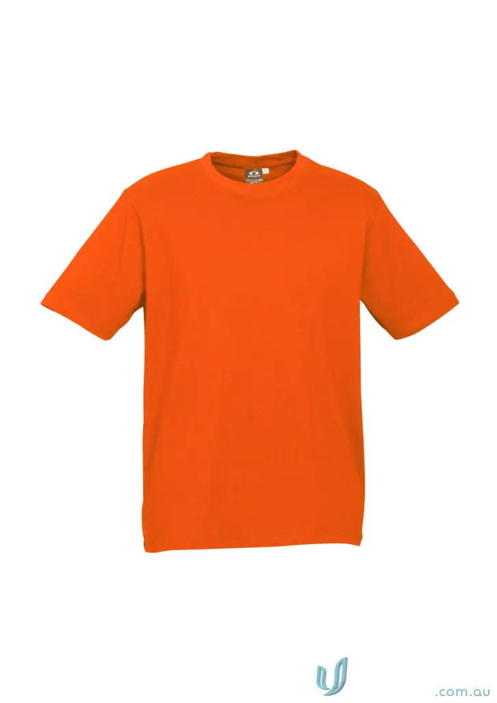 Brightport Tee ice tee in orange from Biz Collection, short-sleeved crew neck shirt