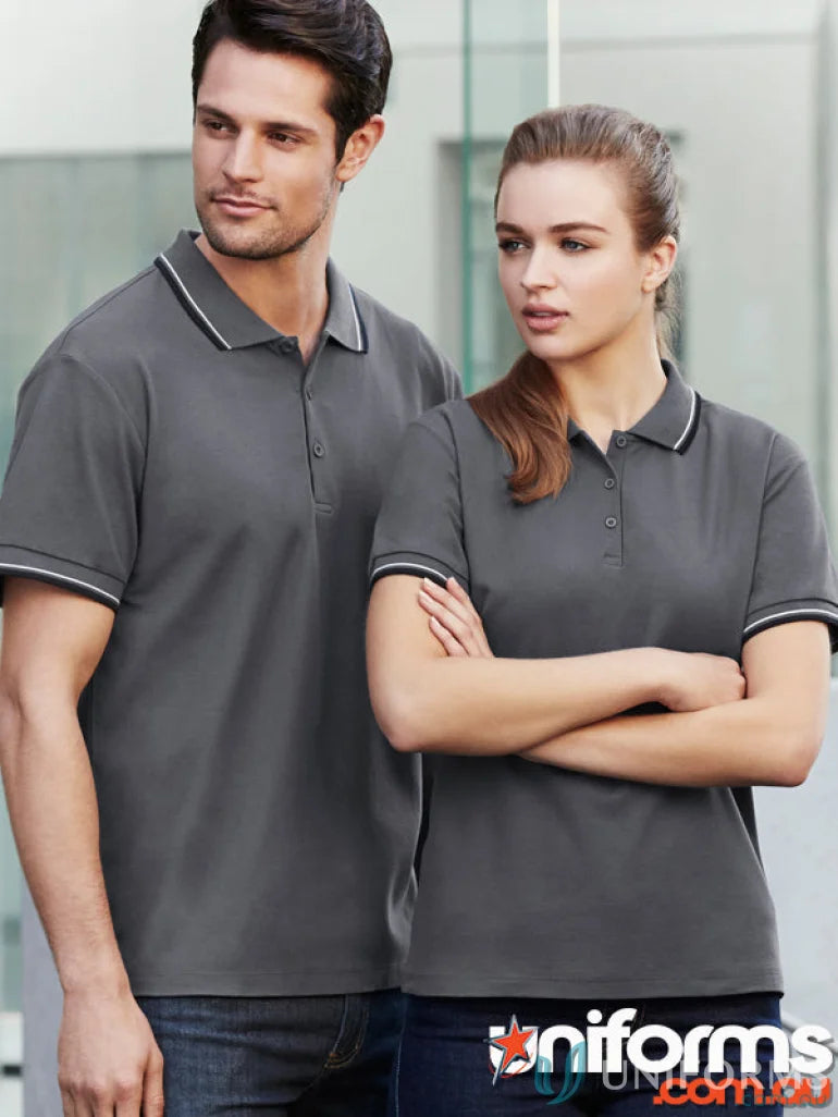 Matching gray polo shirts from Cambridge Polo biz collection mens p227ms short sleeve
