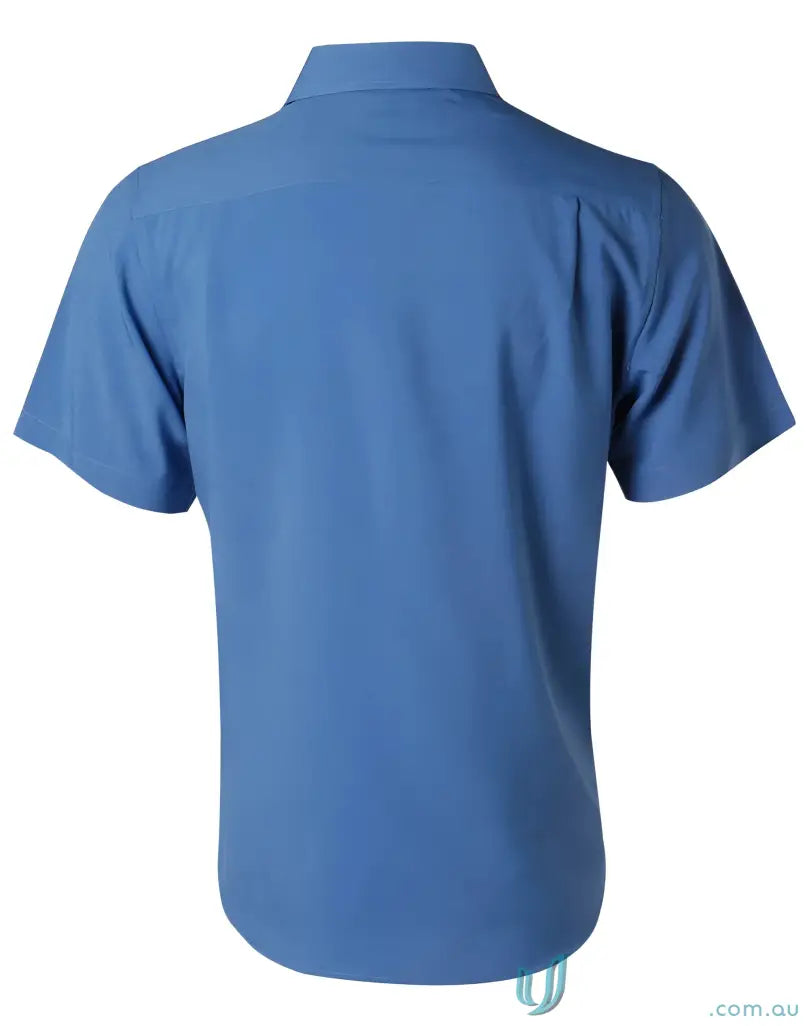 Winning Spirit CoolDry Health Shirt m7600s mens cooldry short sleeve blue shirt