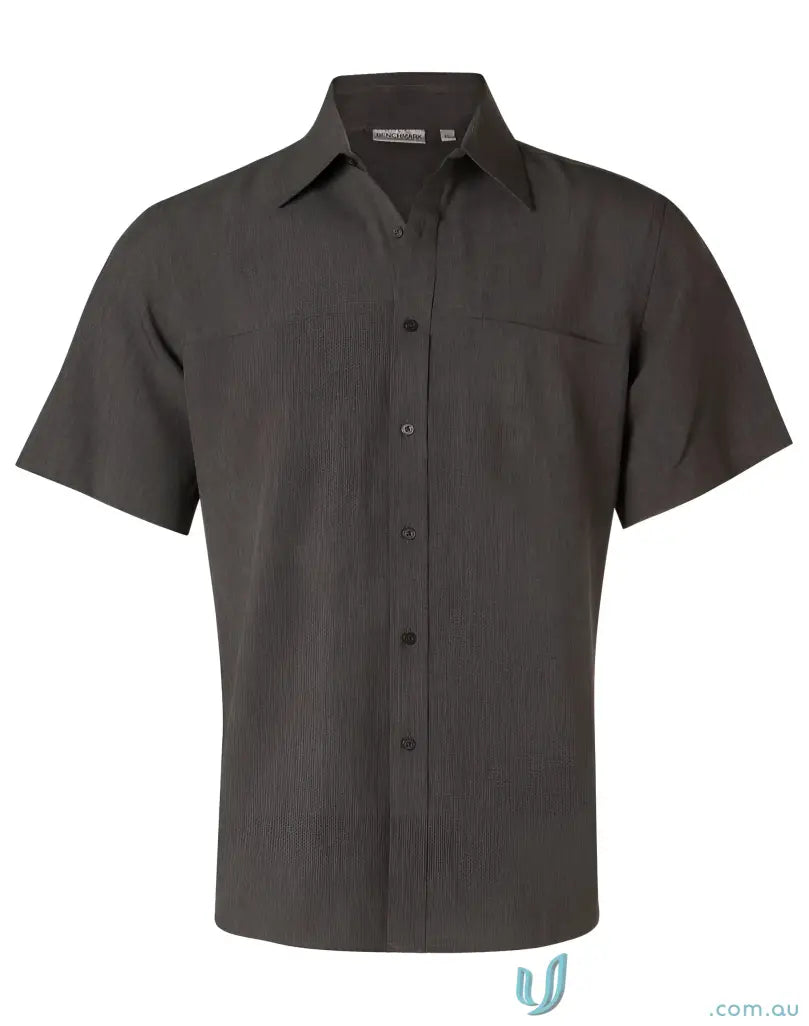 Dark gray m7600s mens cooldry short sleeve Winning Spirit Health Shirt