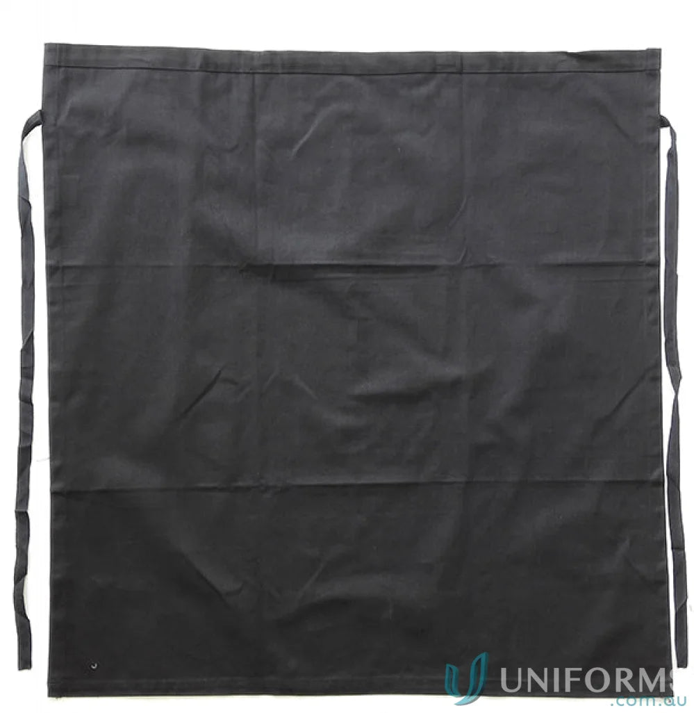 Bocini WA0395 Cotton Drill Continental Apron Without Pocket in Black