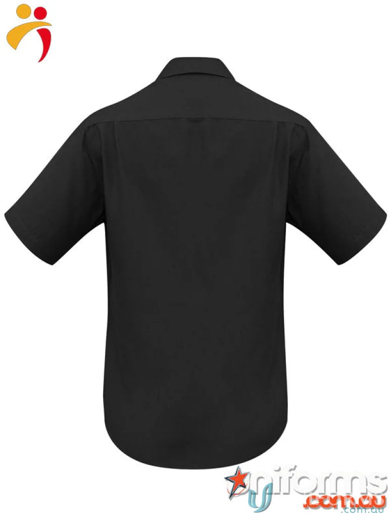 Black short-sleeved shirt from CSI EMB Mens SS Shirt for biz comfortcool uniforms