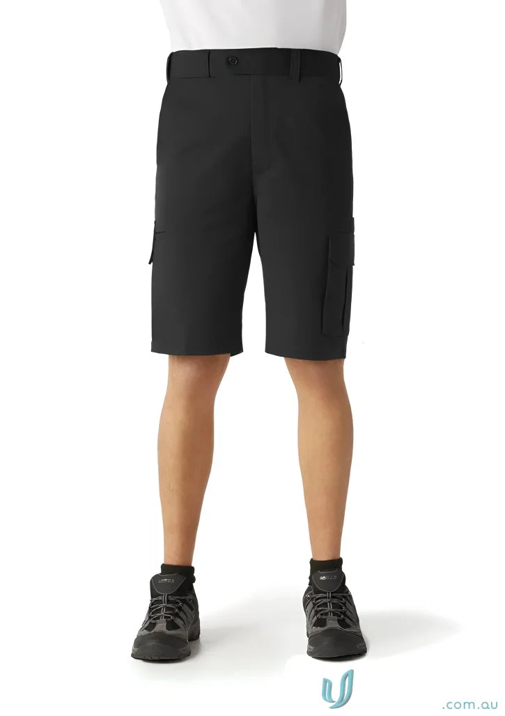 Mens Detroit Short in black with Biz Flexi-Band waistband from Biz Collection Detroit