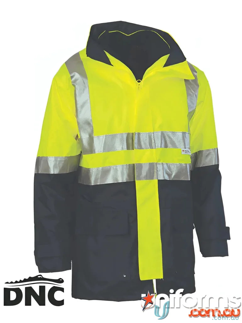 High-vis DNC 4in1 HiVis Breathable Reflective Jacket for work uniforms