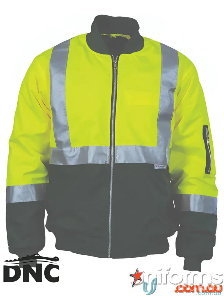 DNC HiVis Flying Reflective Jacket for safety workwear and high-visibility uniforms