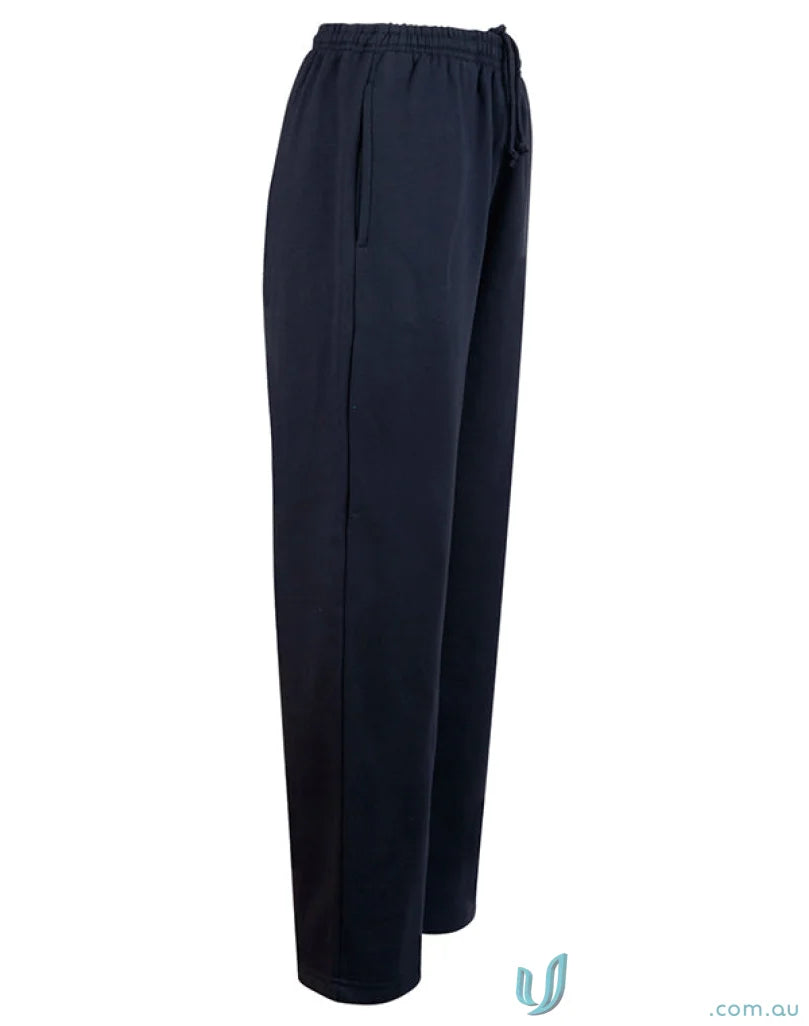Navy blue Eagle Fleece Track Pants with drawstrings and reinforced knee pads