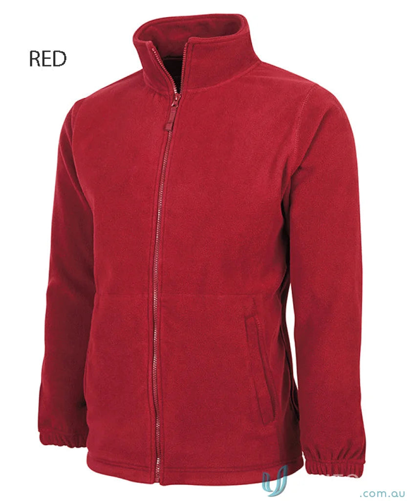 Red fleece jacket JBs Adults Full Zip Polar with 290gsm low-pill polar fleece zip polar 3fj