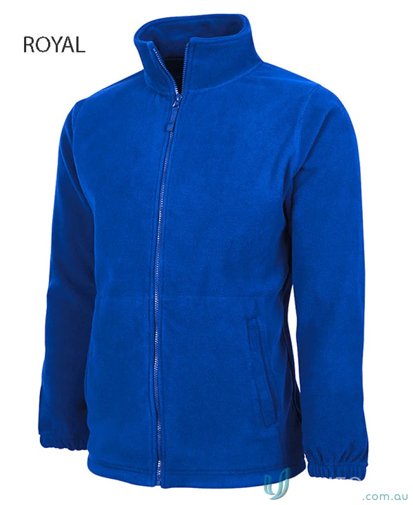 Royal blue fleece jacket JBs Adults Zip Polar 3fj 290gsm low-pill polar fleece
