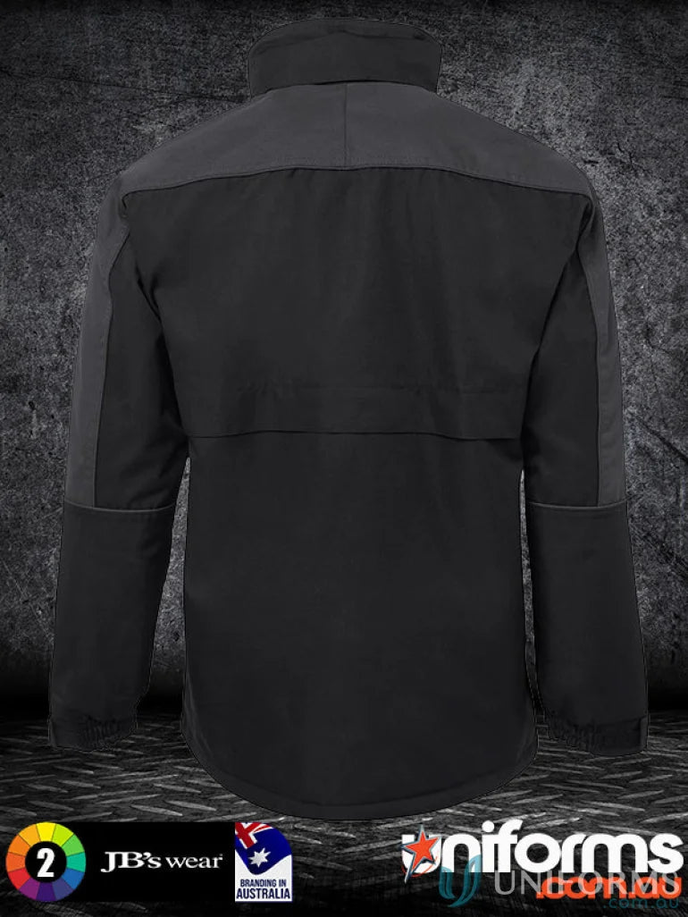 Black and gray JBs AT Jacket with two pockets, perfect for work uniforms
