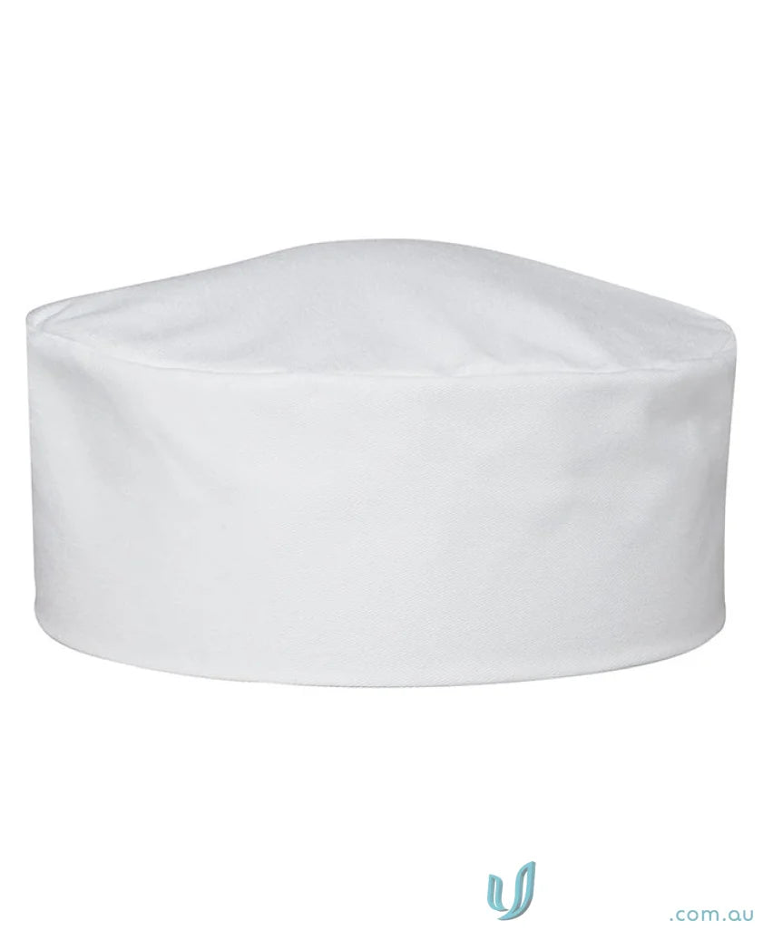 White chefs hat from JBs Chefs Cap perfect for kitchen work uniforms and workwear