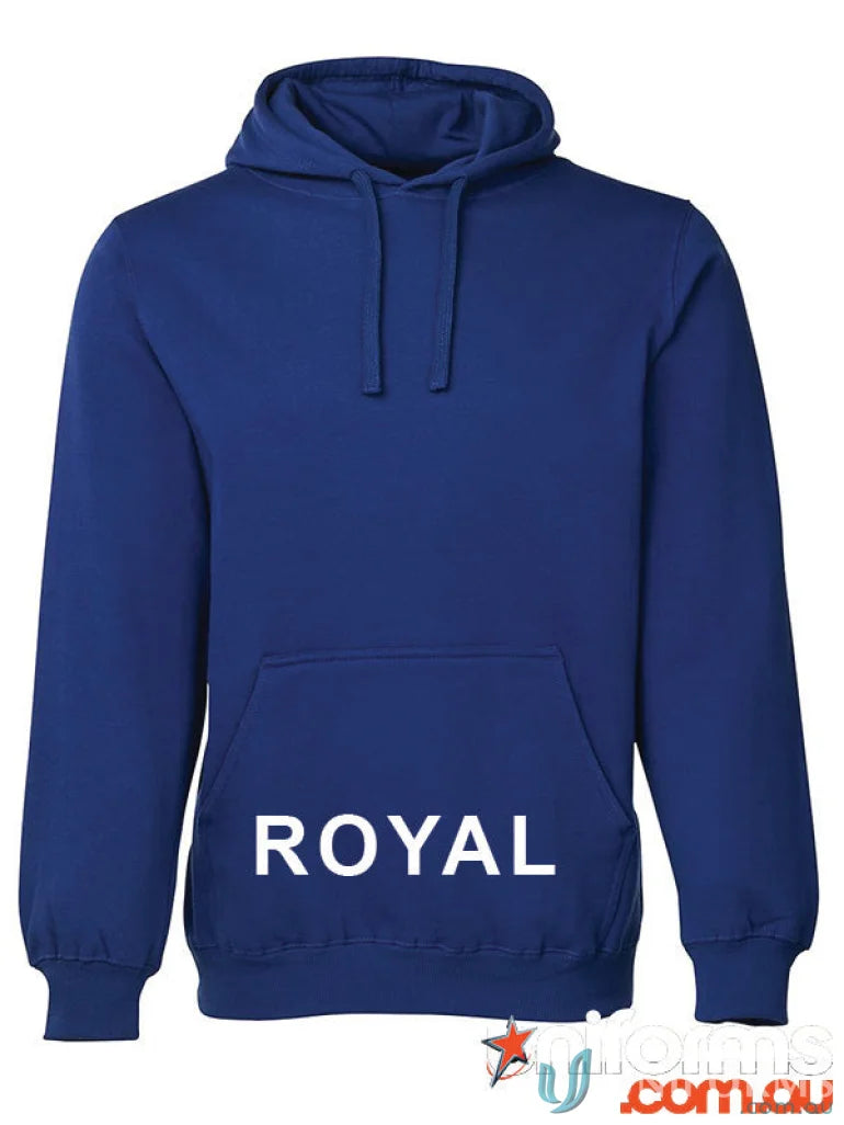 Royal blue JBs Fleecy Hoodie with fully lined hood and comfy fleece fabric