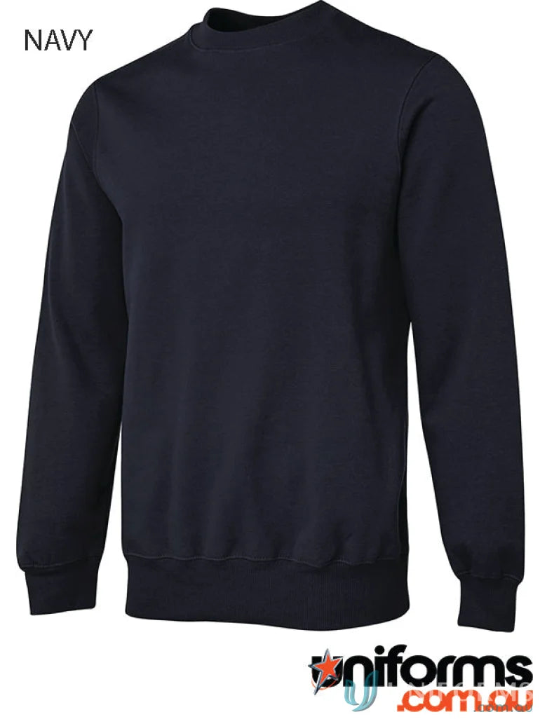 Navy blue JBs Fleecy Sweater in classic fit, perfect for comfy casual wear