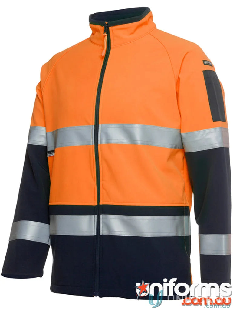 Orange and navy JBs HiVis jacket with reflective tape for added protection and sun protection