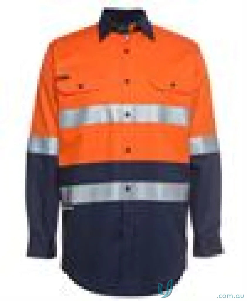 High-visibility work shirt from JBs HiVis D+N for NZS compliant workwear and uniforms
