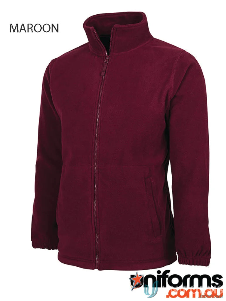 Maroon fleece jacket JBs Kids Full Zip Polar with low-pill polar fleece for kids
