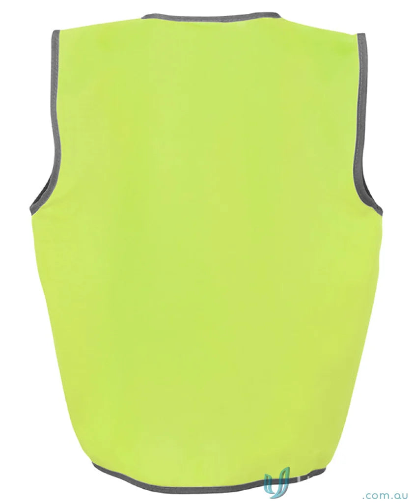 Fluorescent yellow safety vest for kids, meets Australian standards, ideal workwear or uniforms