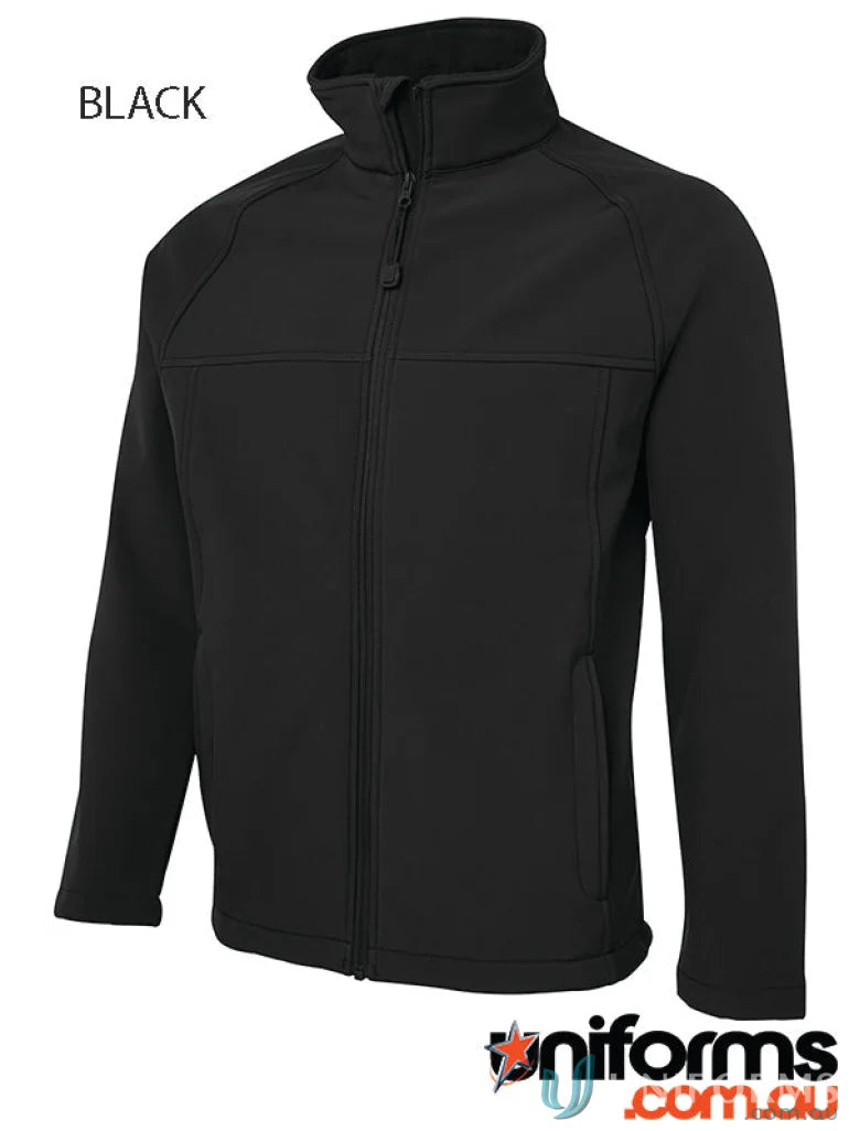 Black JBs Layer Softshell Jacket, stylish softshell jacket for outdoor adventures