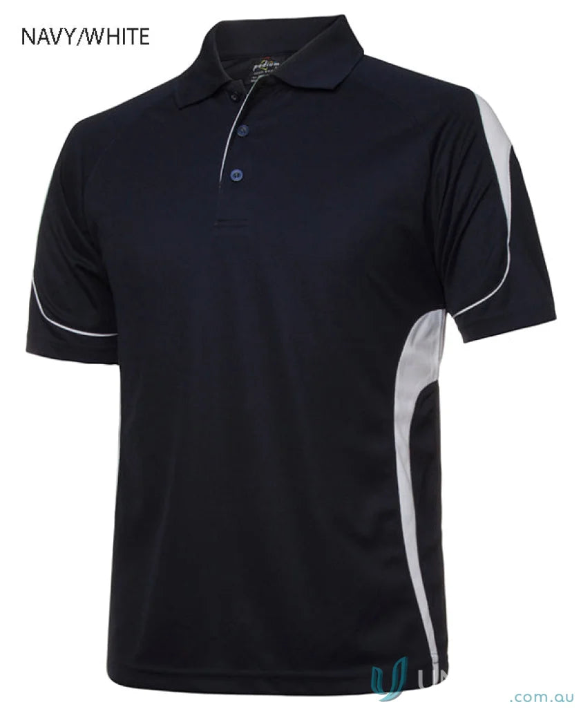 JBs Podium stay cool navy and white polo shirt perfect for urban fit style