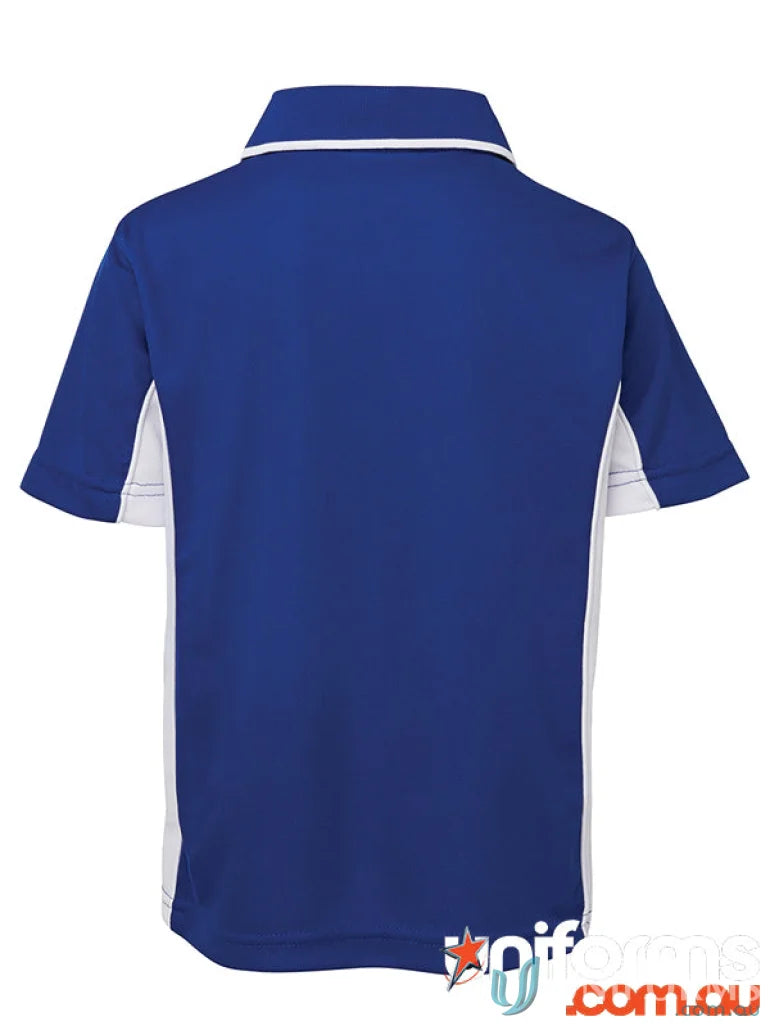 Blue and white JBΒs Podium Kids Contrast Polo shirt for kids casual wear