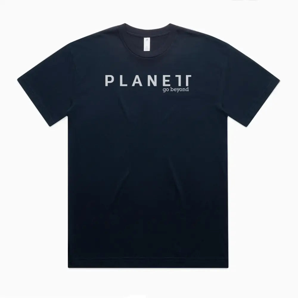 Kik Oversize Tee with bold Planet Go Beyond print, mens street tees