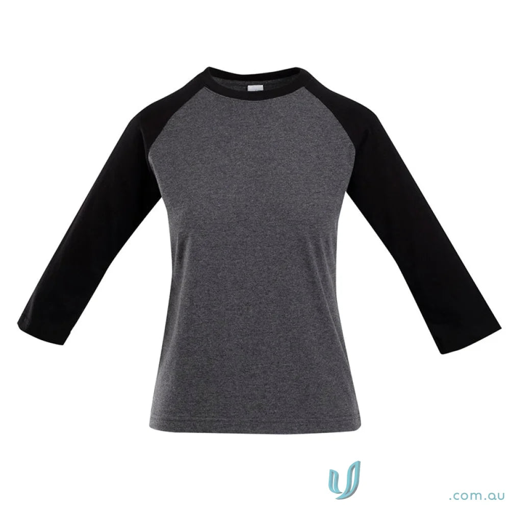 LADIES T-Shirts - Stylish and Comfortable Options for Work and Casual Wear T231RL Ladies 3Qtr Raglan Tee