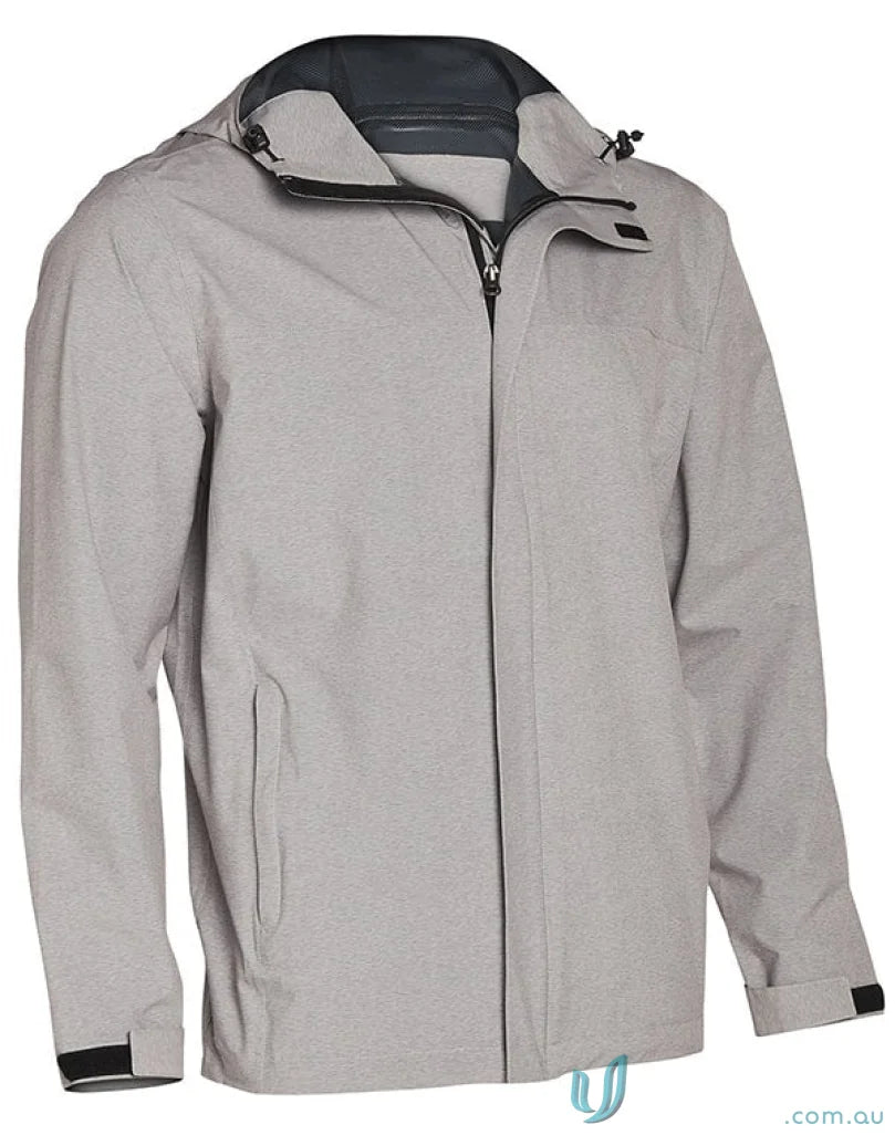 Ladies Absolute Waterproof Performance Jacket in light grey with full zipper and adjustable cuffs