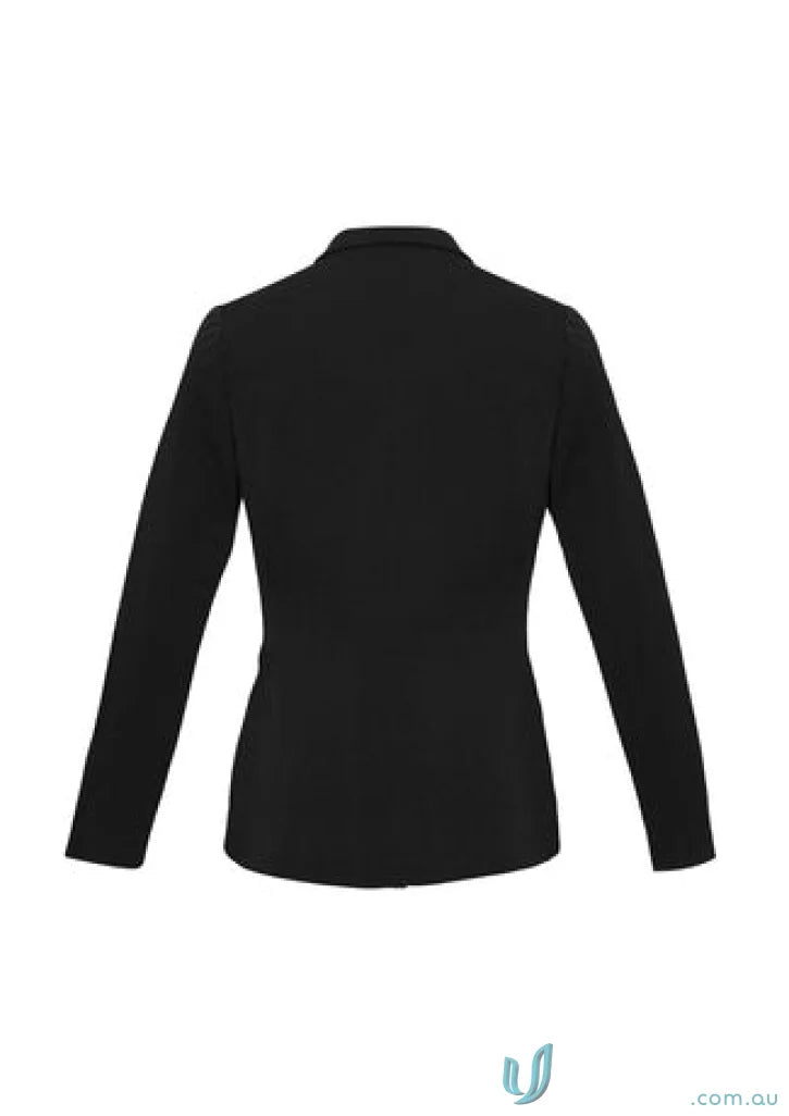 Black long-sleeved top from Ladies Bianca Jacket by Biz Collection Ladies BS732L