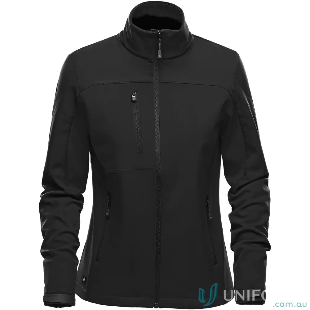 Women’s Cascades Softshell jacket with multiple pockets, stay dry, adjustable cuffs for outdoor enthusiasts