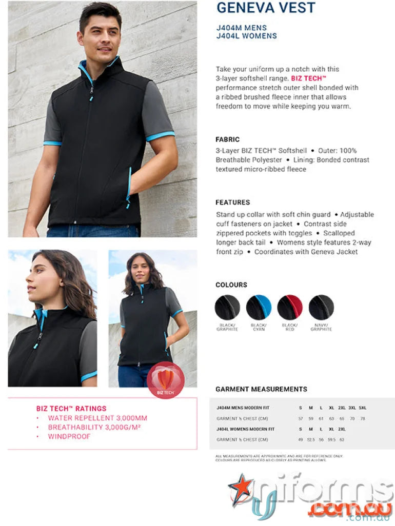 Geneva vest info from collection women’s Geneva women’s Geneva vest vest j404l