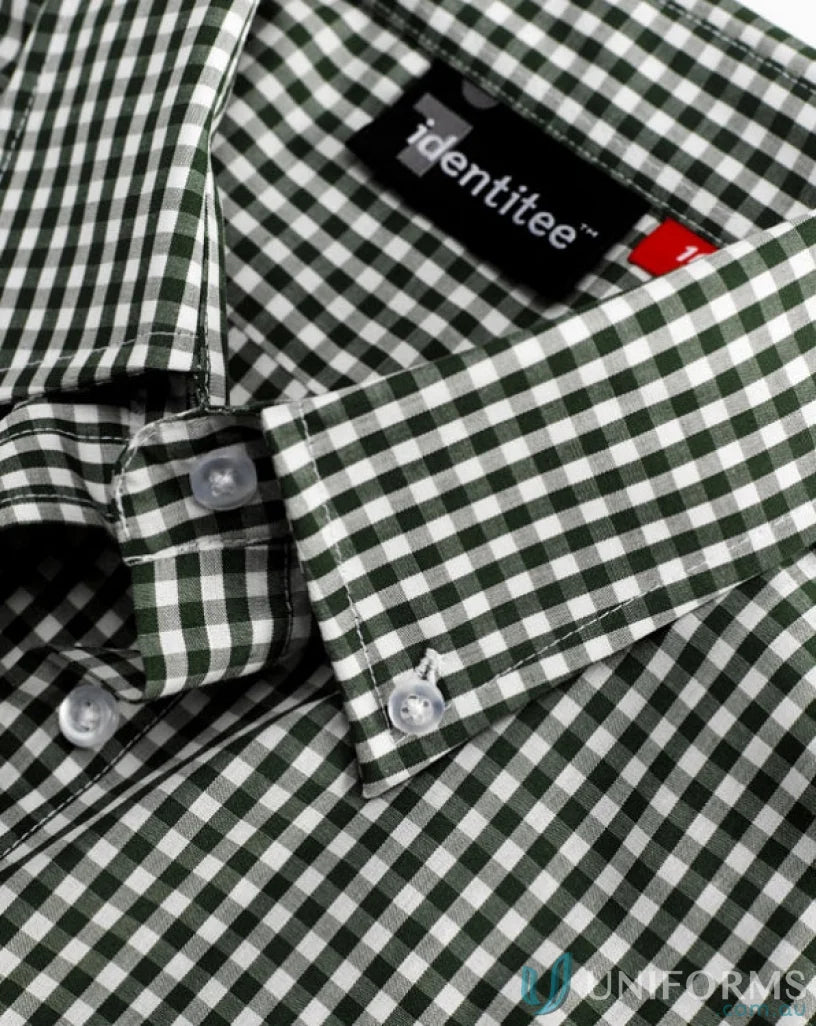 Ladies Miller Gingham Check LS Shirt in classic gingham check, perfect workwear