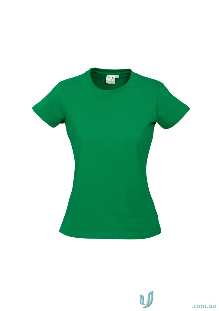Green Ladies Newport Tee from t10022 Biz Collection, ice short sleeve tee, ladies ice short
