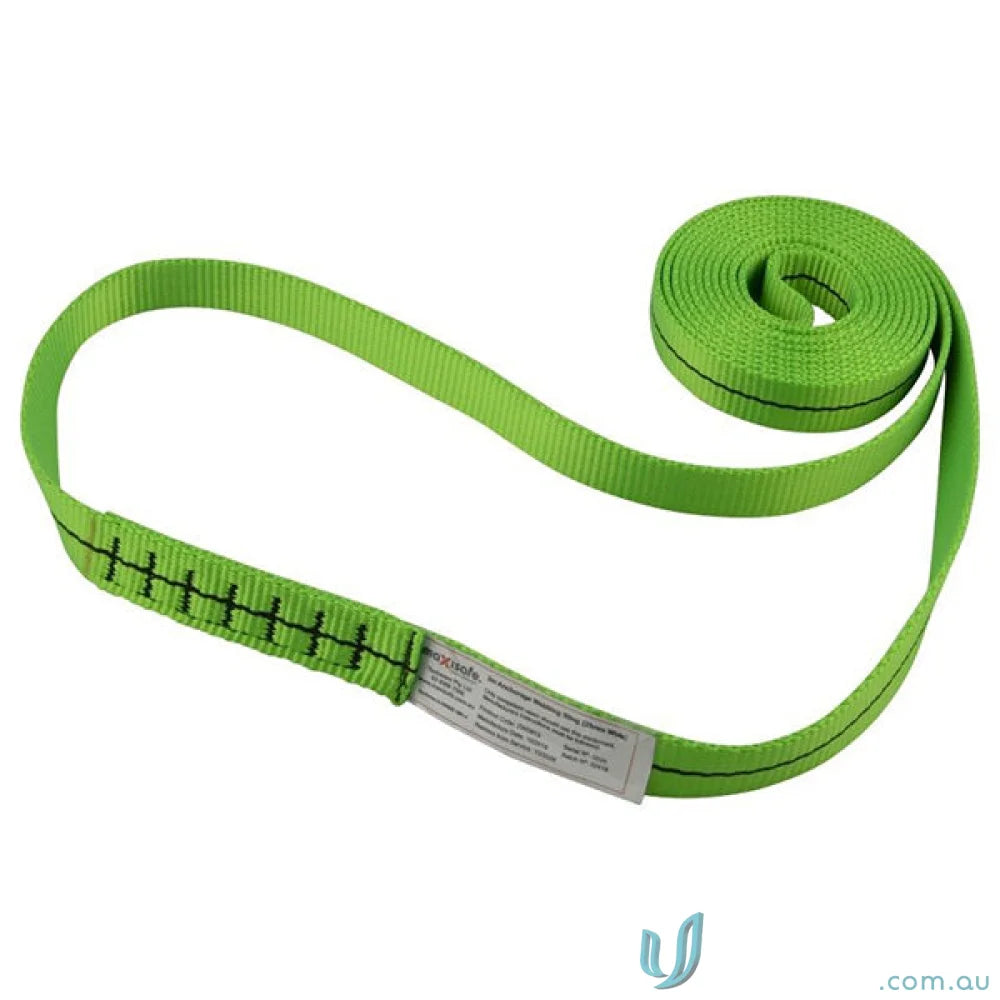 Green nylon webbing sling for Maxisafe 25mm webbing sling lifting and rigging tasks