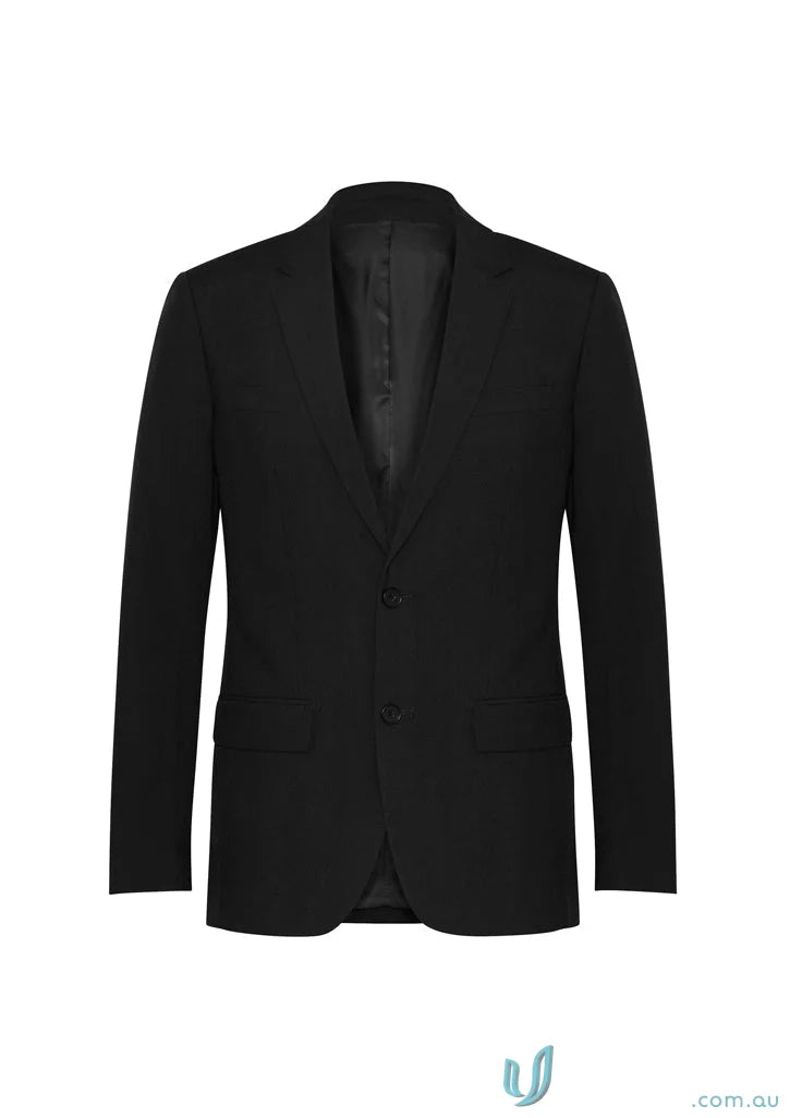 Black buttoned suit jacket from Mens Classic Jacket for Biz Collection Mens, perfect for corporate offices