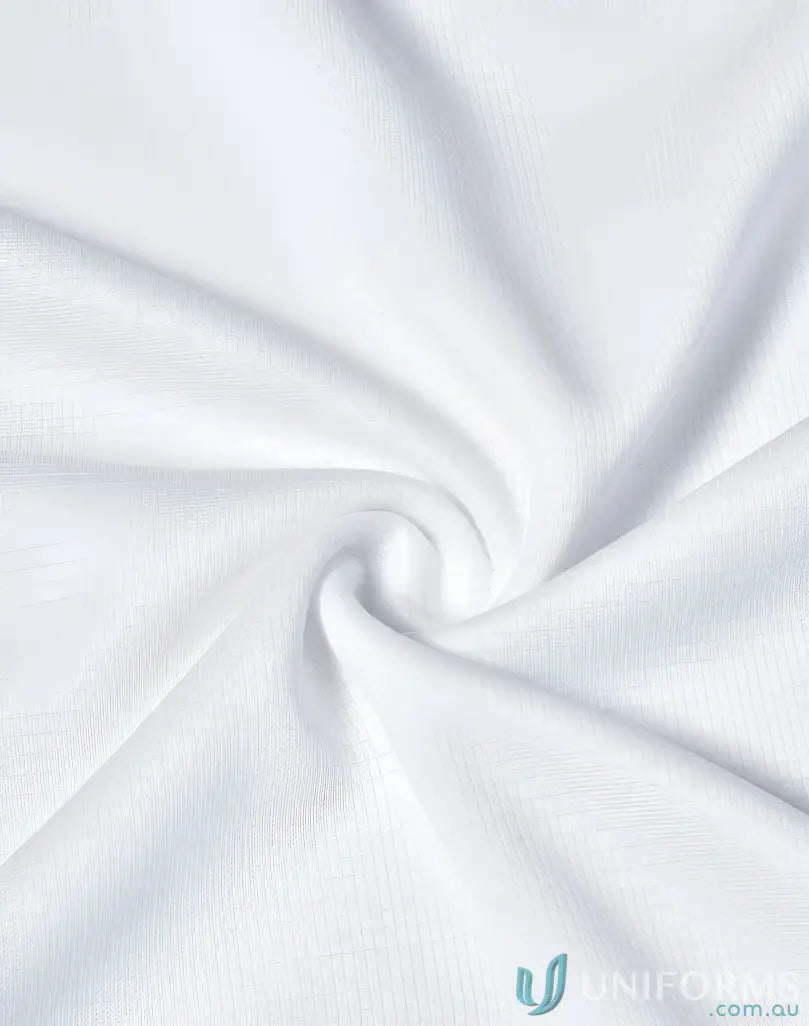 Swirled white fabric with subtle texture and soft folds on RapidCool Ultra Light Tee