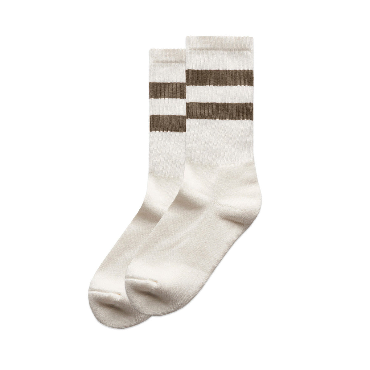 Relax Stripe Socks (2 Pairs) 1210 - Natural/Walnut