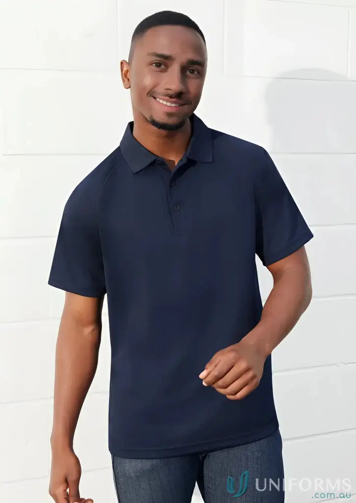 Navy blue Sprint Polo from Biz Cool collection P300MS mens shirts